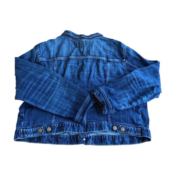 TORRID Women's Plus Size 3 Stretch Denim Trucker Jean Jacket Blue Button Up - Picture 5 of 13